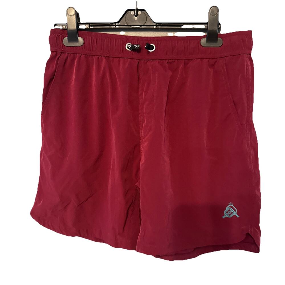 Good Get Shorts Mens M Maroon Pickleball Elastic Waist
